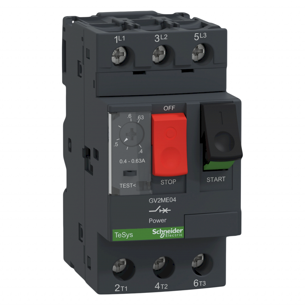 [21042] Guardamotor Magnetotérmico GV2 3P 0,40-0,63A 100kA Schneider Electric