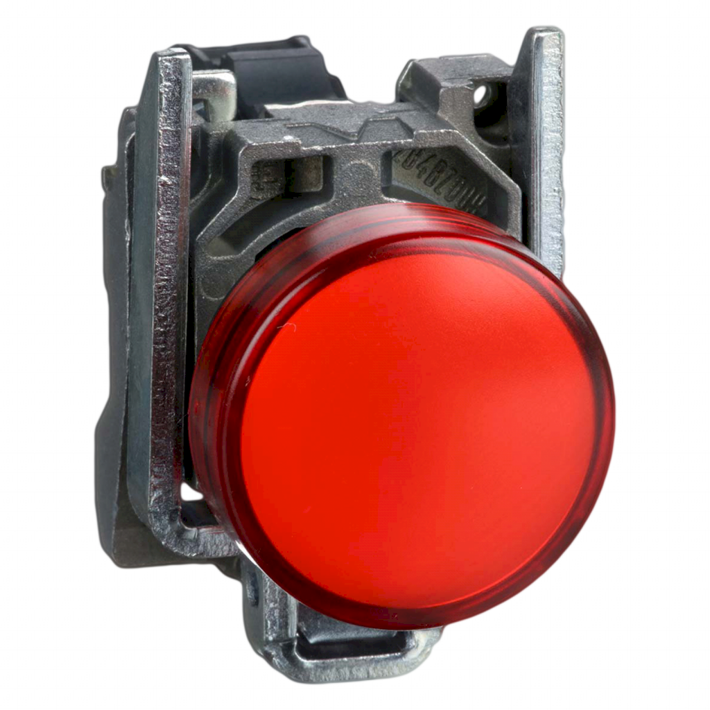 Ojo de Buey XB4 Metalico 24VCA/VCC 22mm Rojo Schneider Electric