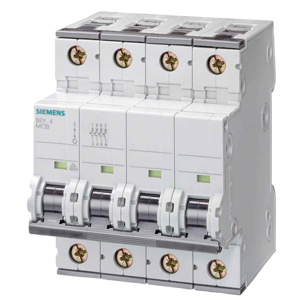 [19512] Interruptor Termomagnético 5SY44 4x25A 10kA Curva C Siemens