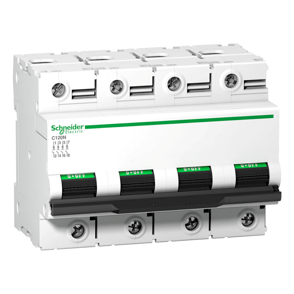 Interruptor Termomagnético A9N18 4x80A 10kA Curva C Schneider Electric