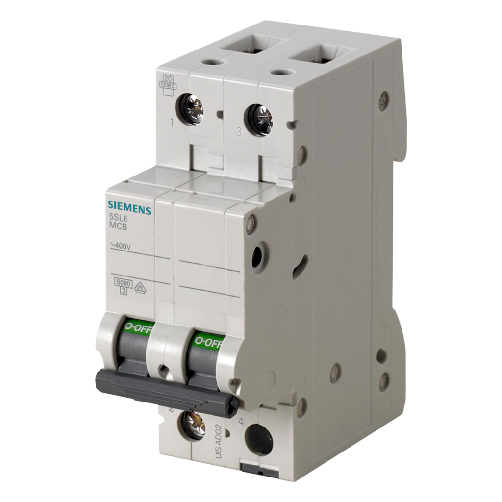 [25833] Interruptor Termomagnético 5SL62 2x3A 6kA Curva C Siemens