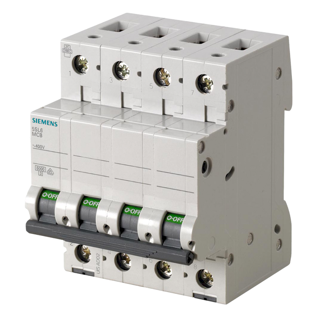[25862] Interruptor Termomagnético 5SL64 4x25A 6kA Curva C Siemens