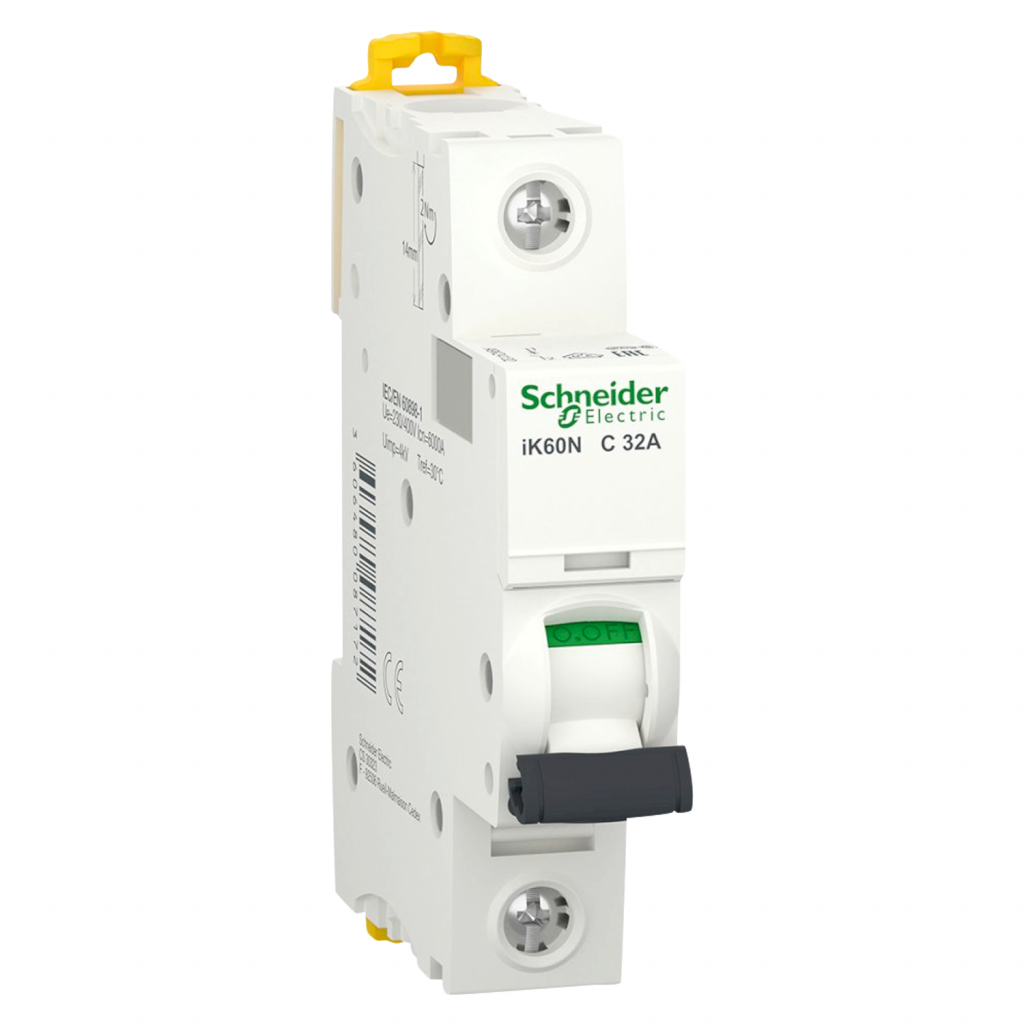 [27675] Interruptor Termomagnético A9K24 1x32A 6kA Curva C Schneider Electric