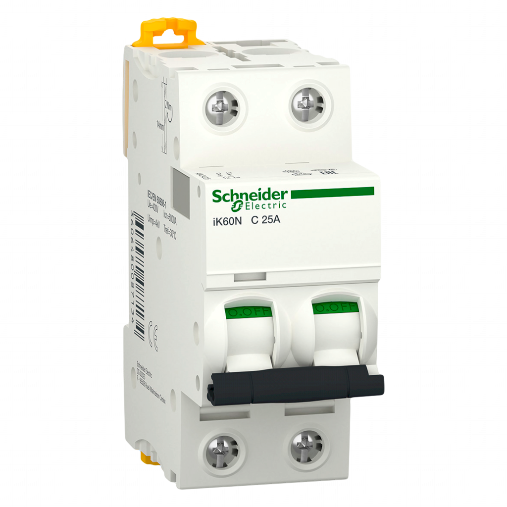 Interruptor Termomagnético A9K24 2x25A 6kA Curva C Schneider Electric