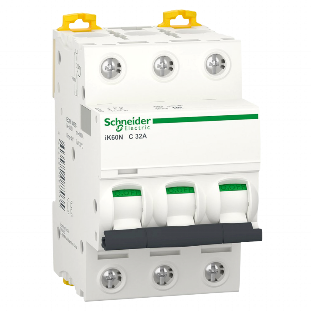[27693] Interruptor Termomagnético A9K24 3x32A 32kA Curva C Schneider Electric