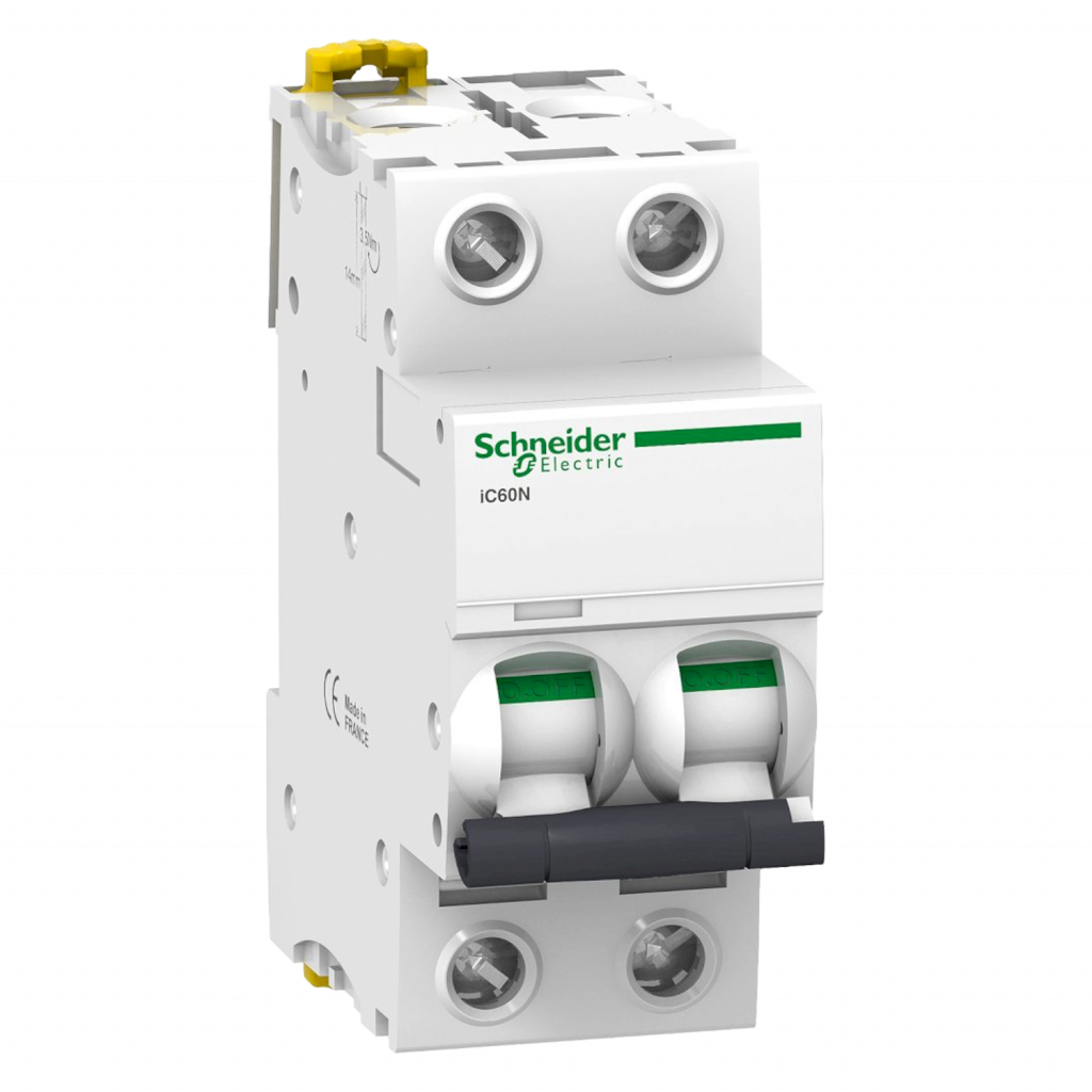 [27771] Interruptor Termomagnético A9F74 2x1A 10kA Curva C Schneider Electric