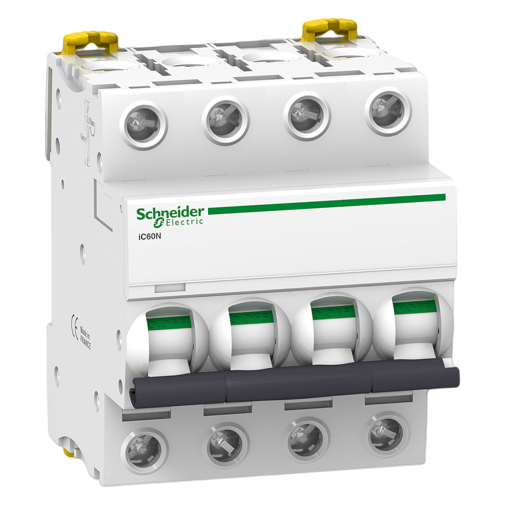 [27802] Interruptor Termomagnético A9F74 4x10A 10kA Curva C Schneider Electric