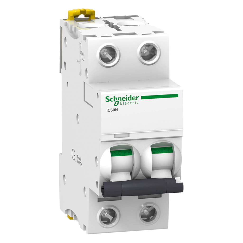 Interruptor Termomagnético A9F75 2x10A 10kA Curva D Schneider Electric