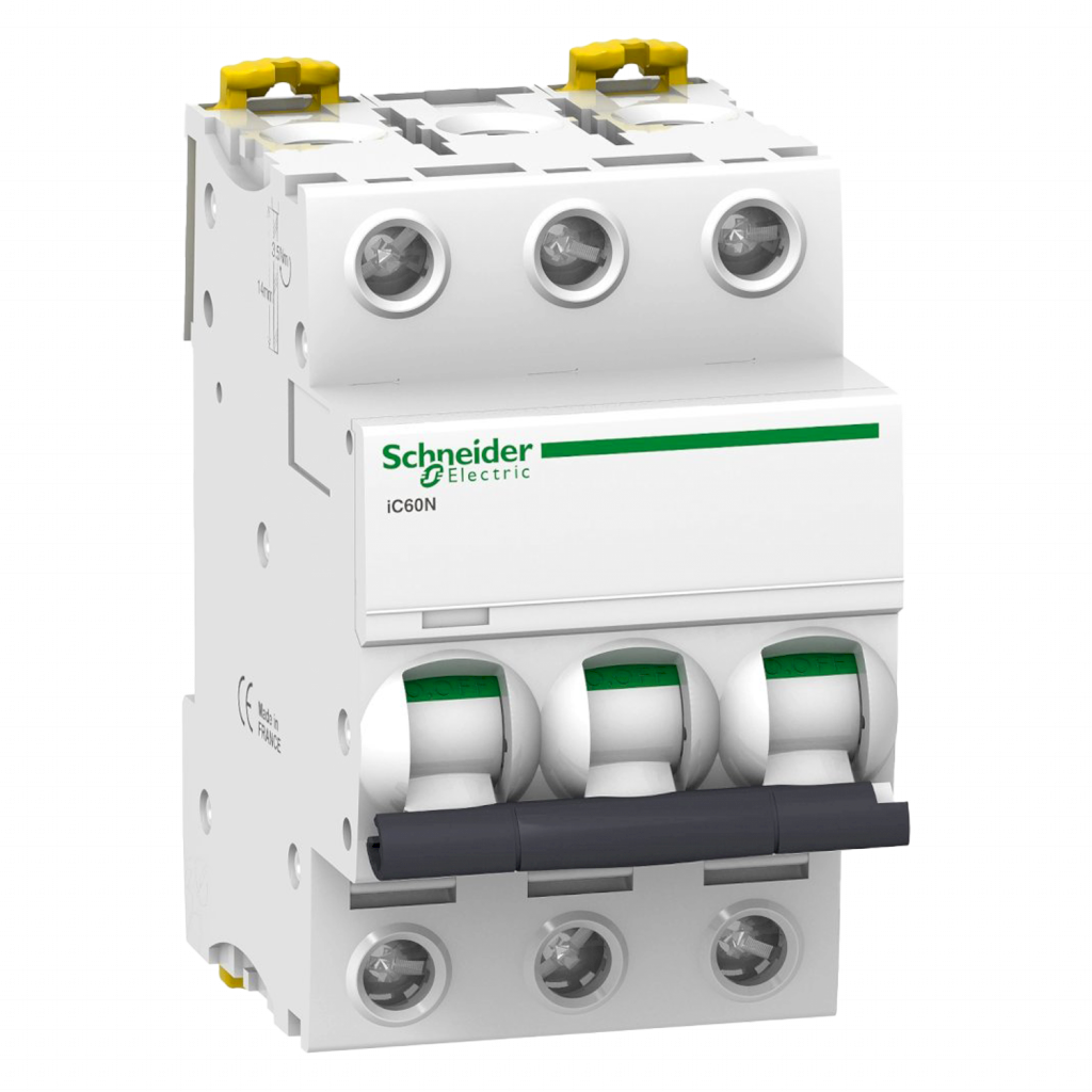 Interruptor Termomagnético A9F75 3x50A 10kA Curva D Schneider Electric