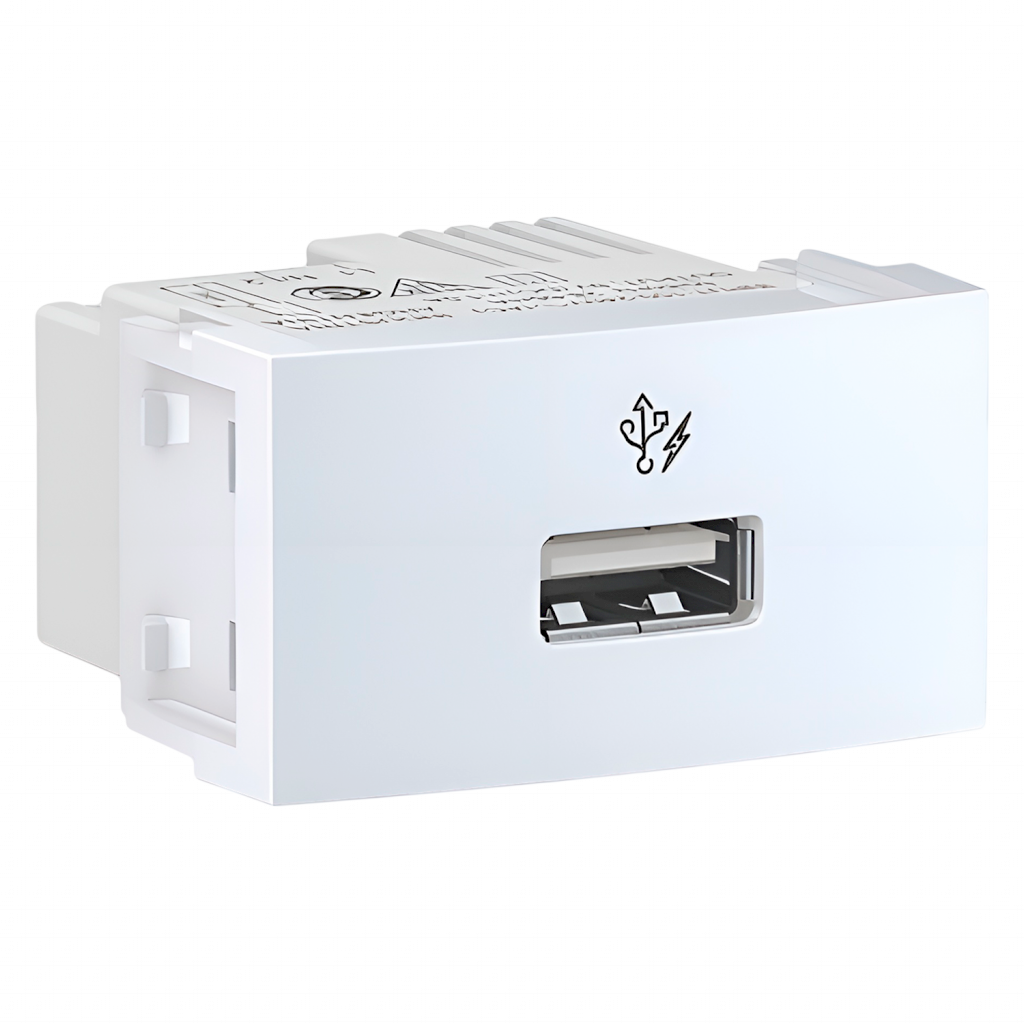 [31355] Módulo 1 Toma USB 1 Múdulo Ocupado 1A Blanco Schneider Electric
