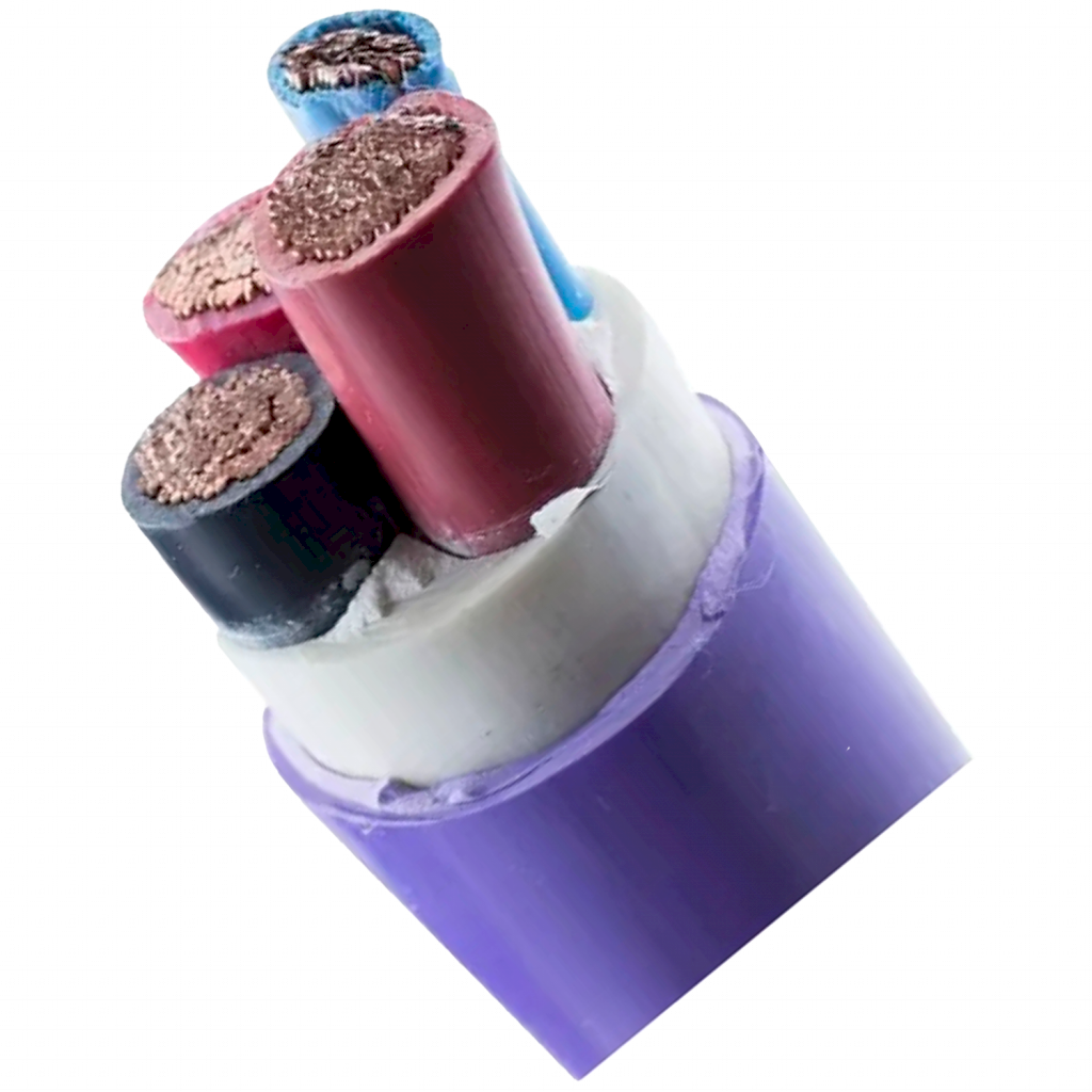 Cable Subterraneo 3x50+25mm2 133A PVC Violeta Argenplas