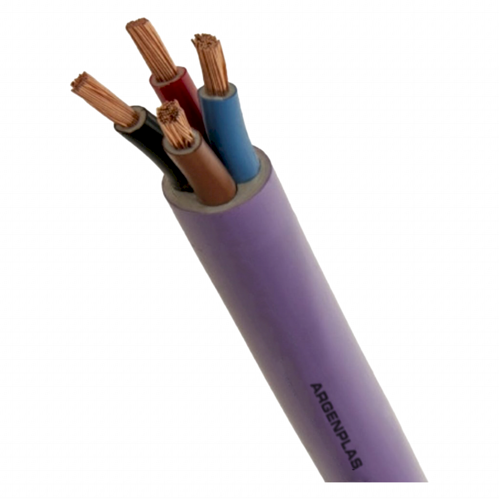 [19630] Cable Subterraneo 4x10mm2 52A PVC Violeta Argenplas