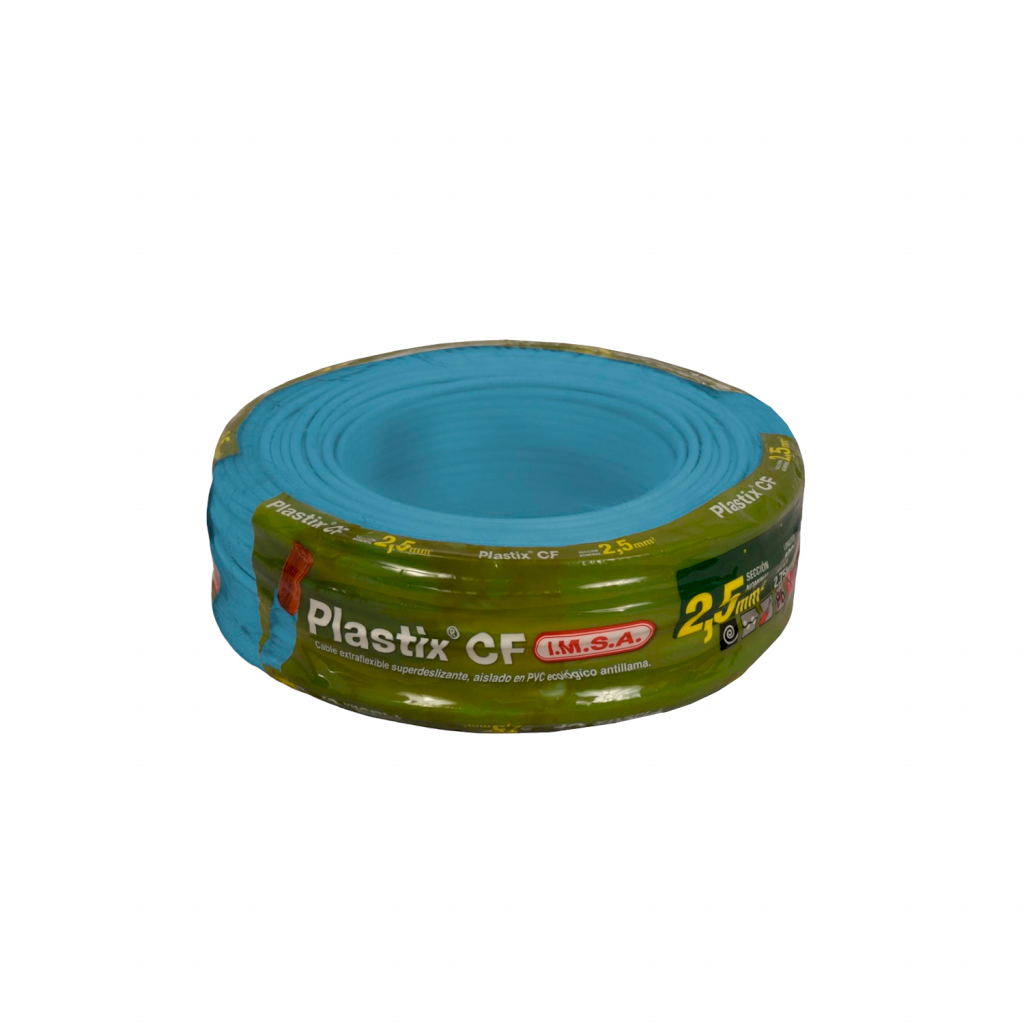 [22116] Cable Unipolar 2,50mm2 PVC Celeste (x 100Mts) Imsa