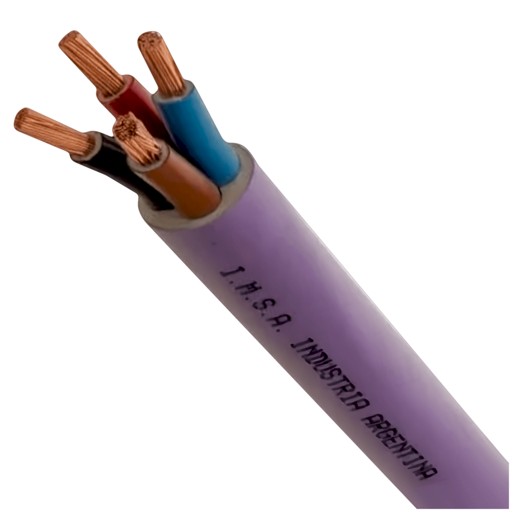Cable Subterraneo 3x35+16mm2 110A PVC Violeta Imsa
