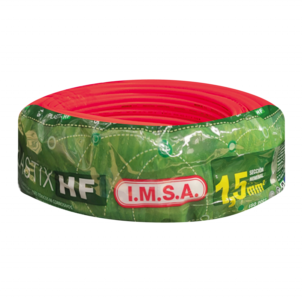 Cable Unipolar 1,50mm2 LS0H Rojo (x 100Mts) Imsa
