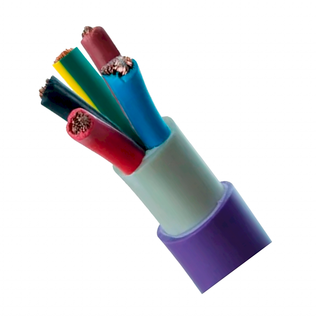 Cable Subterraneo 5x10mm2 52A PVC Violeta Argenplas