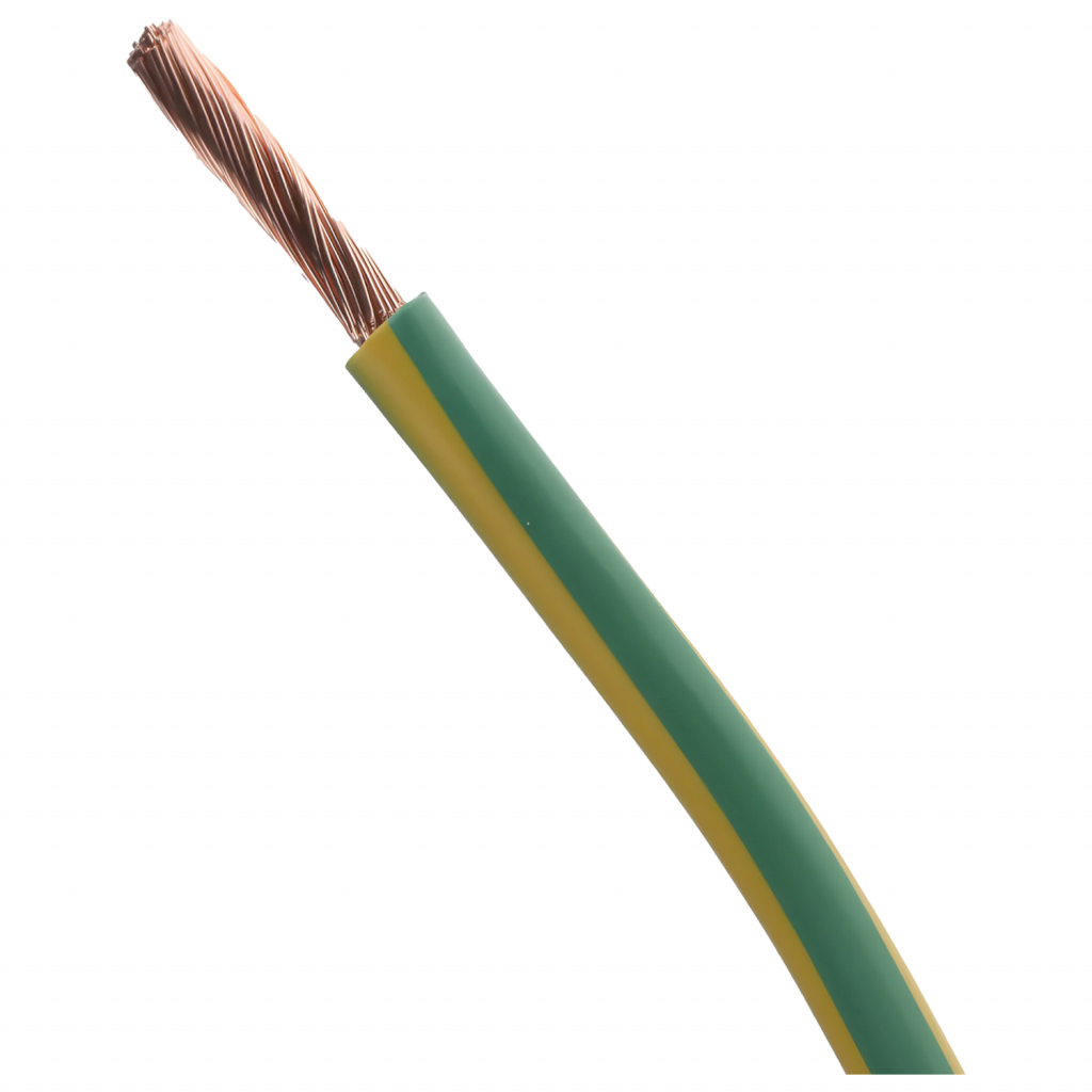 Cable Unipolar 6mm2 PVC Verde/Amarillo (x 1Mts) Argenplas