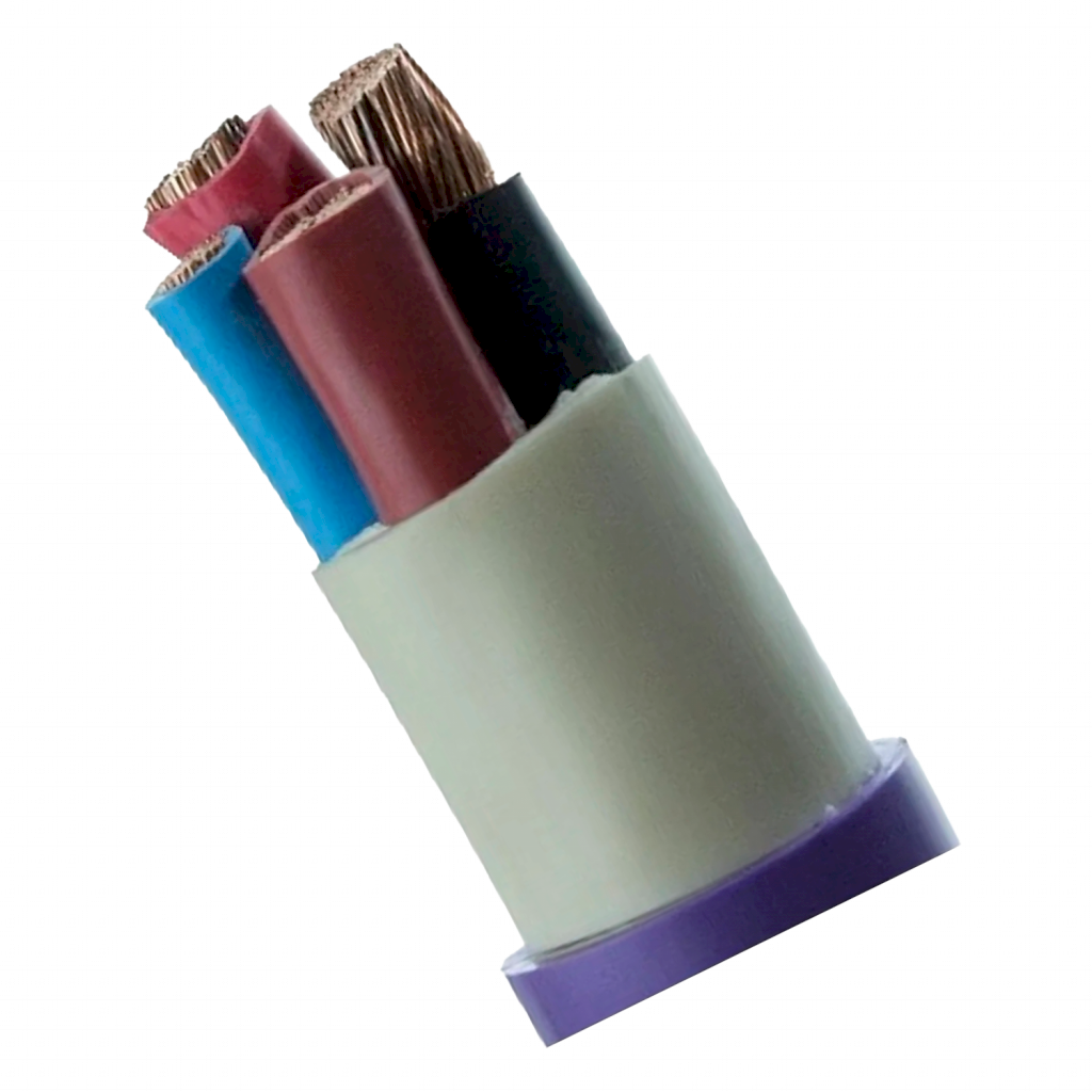 Cable Subterraneo 3x95+50mm2 190A PVC Violeta Argenplas