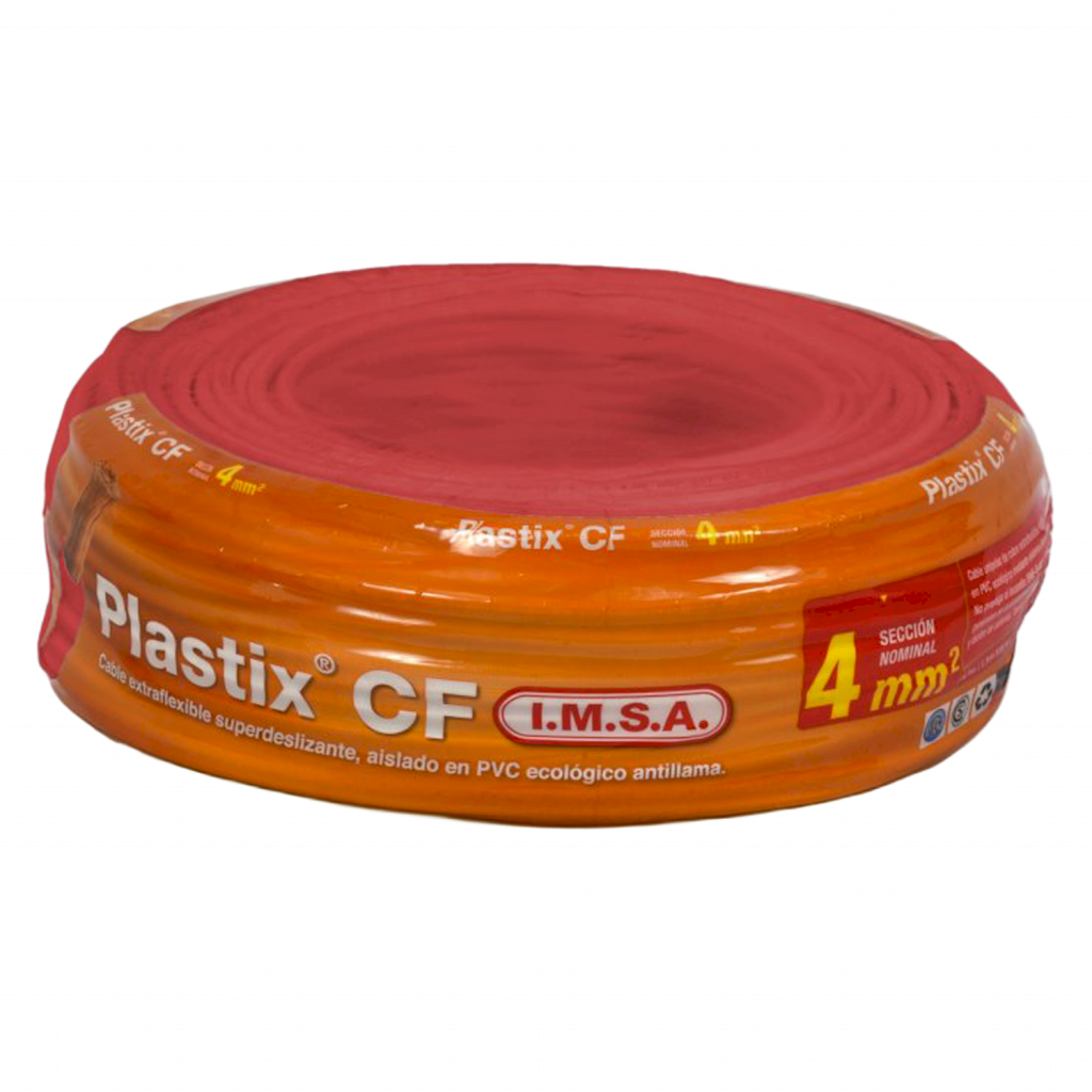 [31531] Cable Unipolar 4mm2 PVC Rojo (x 100Mts) Imsa