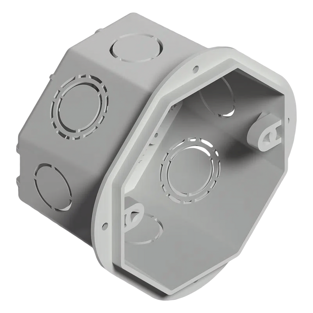 [22811] Caja de Embutir Octogonal Chica PG 90x90mm PVC Sistelectric