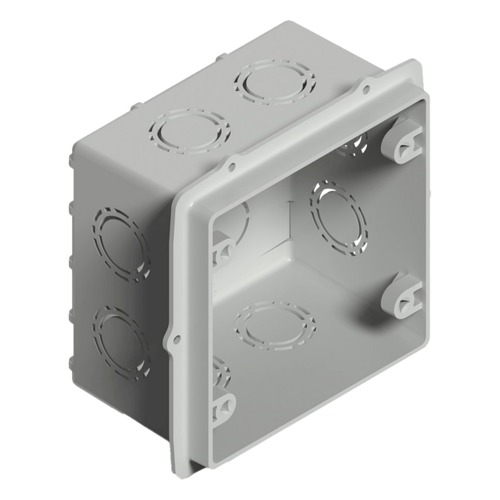Caja de Embutir Cuadrada Grande PG 100x100mm PVC Sistelectric