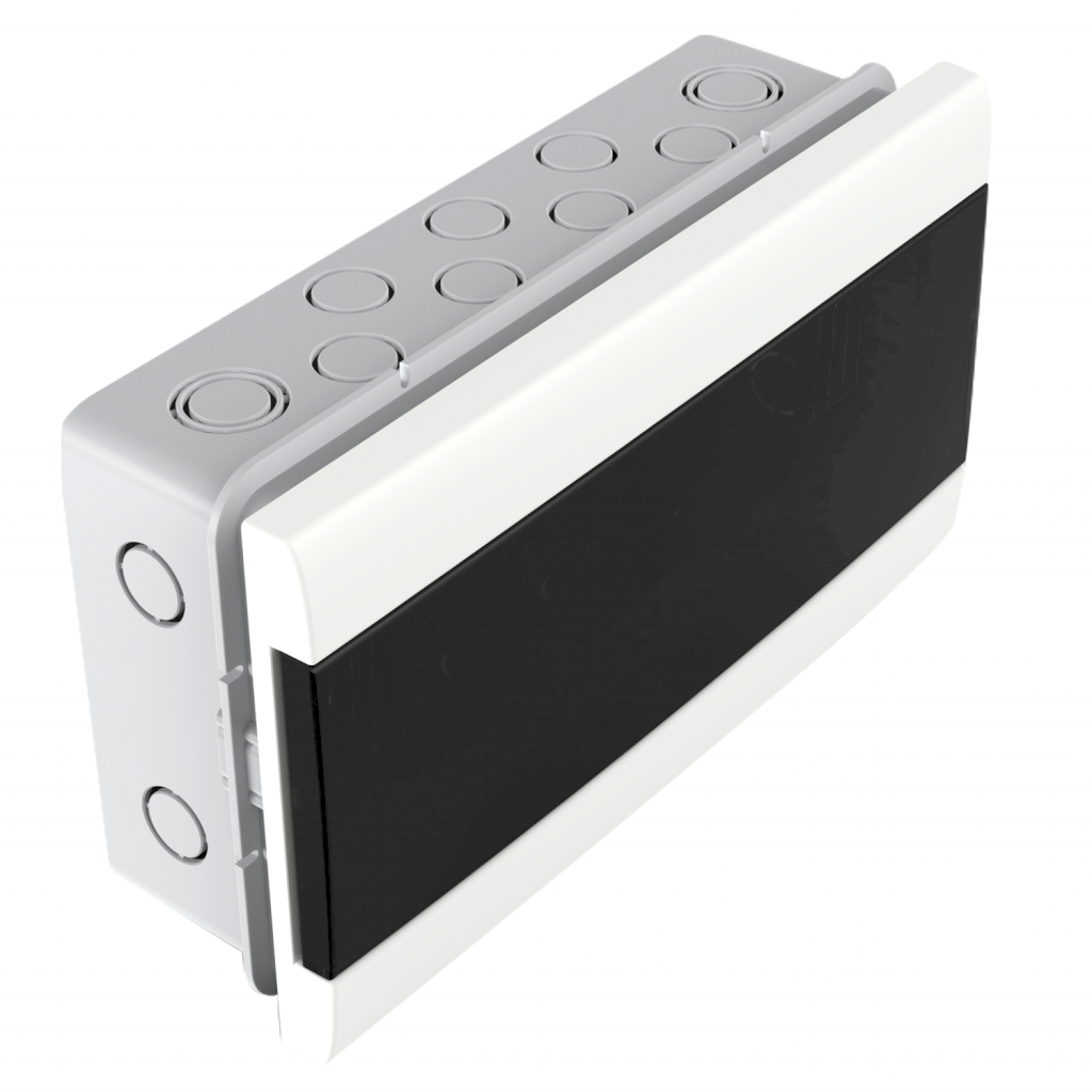 [31381] Tablero DIN PVC Embutir 12 Módulos Puerta Fume Interior IP30 Blanco Sistelectric