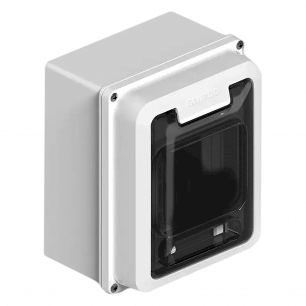 Tablero DIN PVC P/Pilar 4 Módulos Puerta Fume Interior IP65 Gris Sistelectric