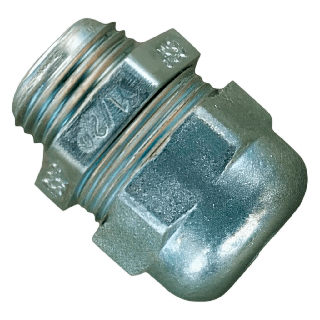 [1338] Prensacable de Zamak 1/2" Eléctrica S/Tuerca Acero Conextube