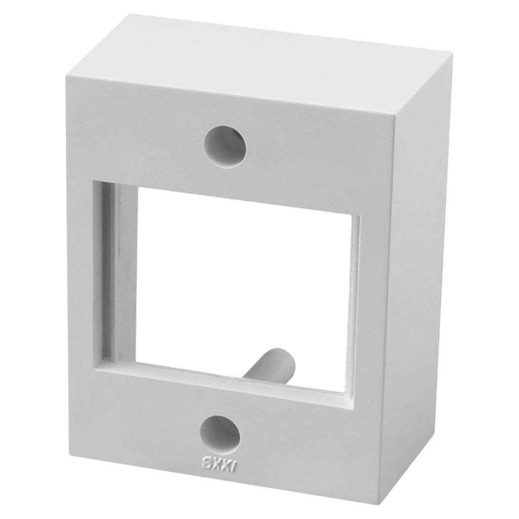 [2025] Caja P/2 Módulos Cuadrada Blanca PVC Cambre