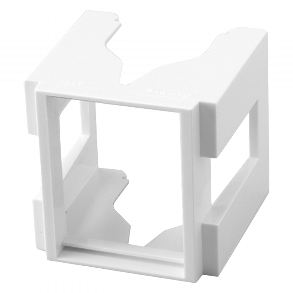 [2026] Soporte P/Riel Din 2 Módulos Blanco Cambre