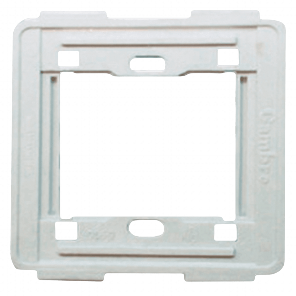 [2182] Bastidor Standard/Lujo PVC 2 Módulos Negro Cambre