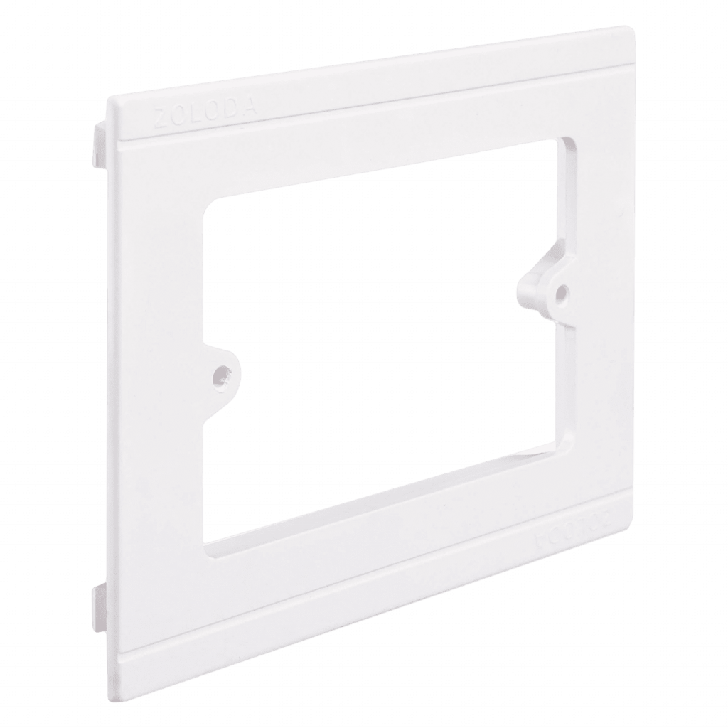 [6446] Portabastidor P/Cablecanal PVC Blanco Zoloda