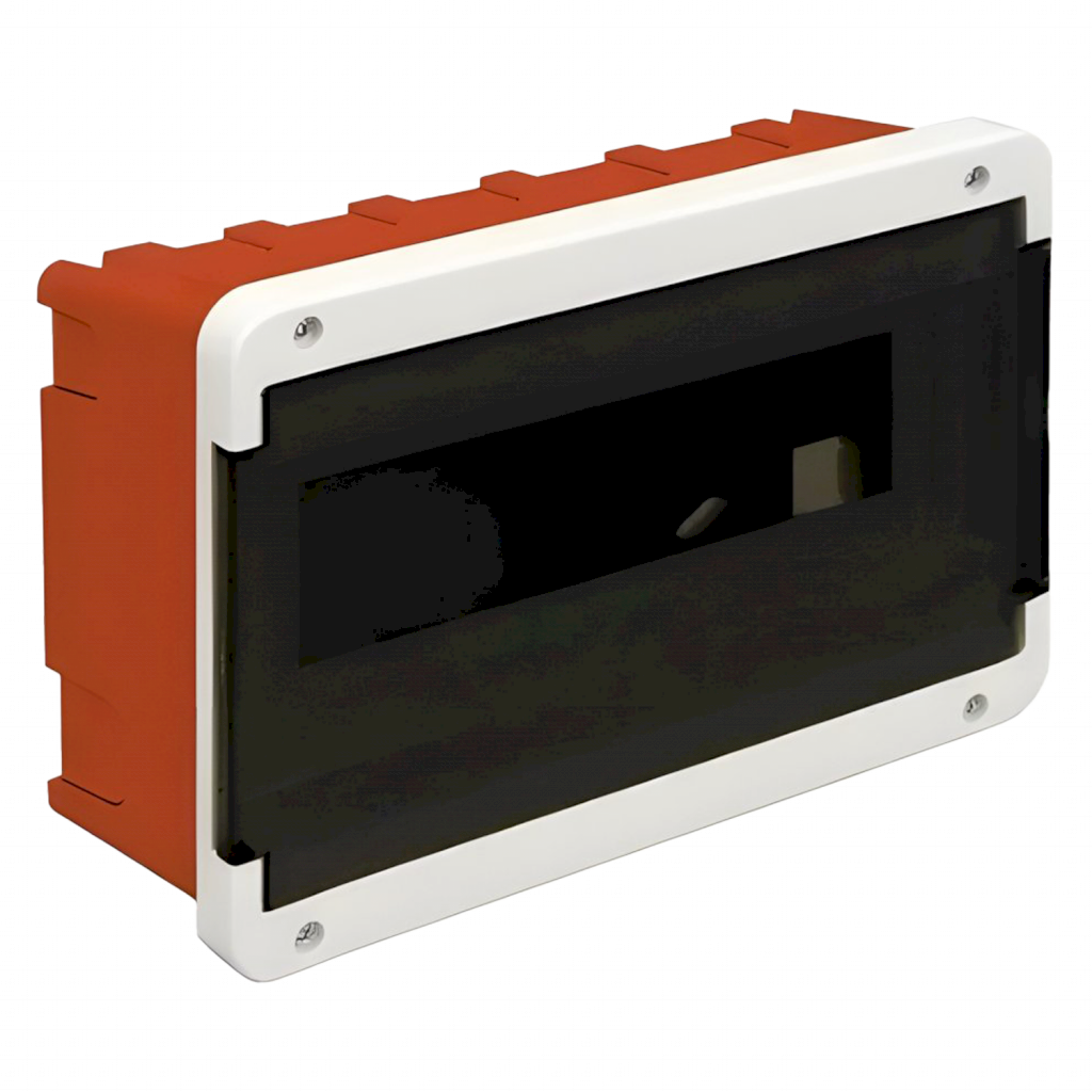 [11427] Tablero DIN PVC Embutir 4-12 Módulos C/Puerta Interior IP40 Blanco Roker