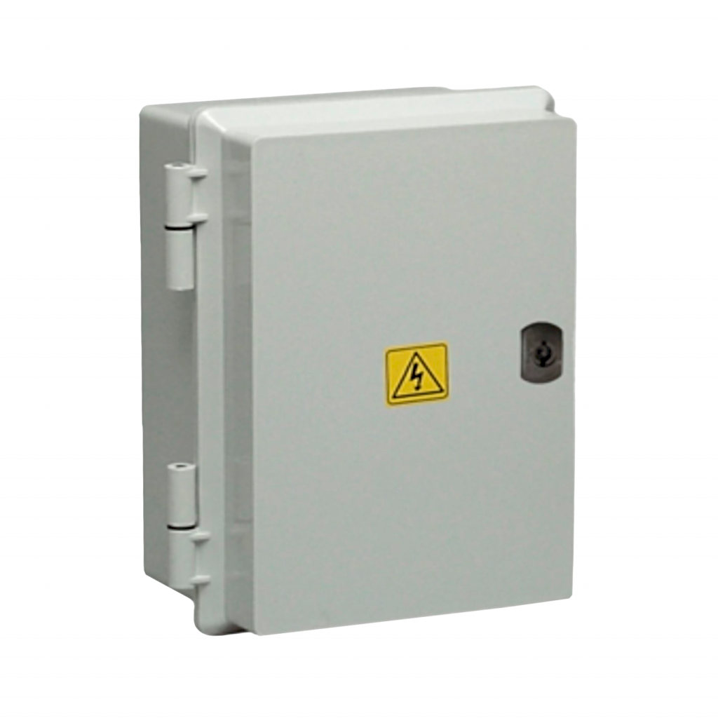 Tablero DIN PVC 16 Módulos C/Puerta Opaca Interior y Exterior IP65 Gris Roker