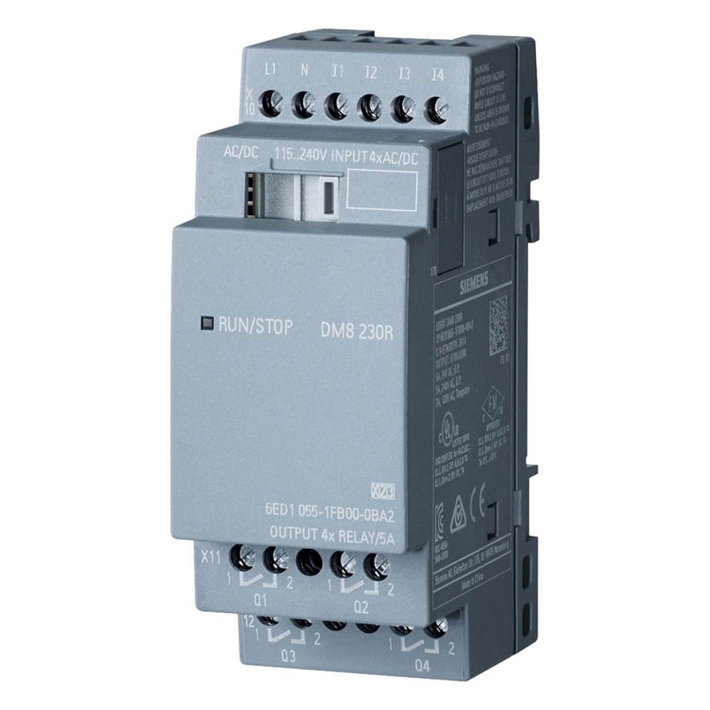 Módulo Logo V8! DM8 4ED + 4SR 230 VCA Tornillo Siemens