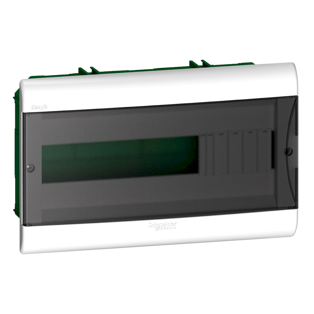 Tablero DIN PVC Embutir 16 Módulos C/Puerta Fume Interior IP40 Blanco Schneider Electric