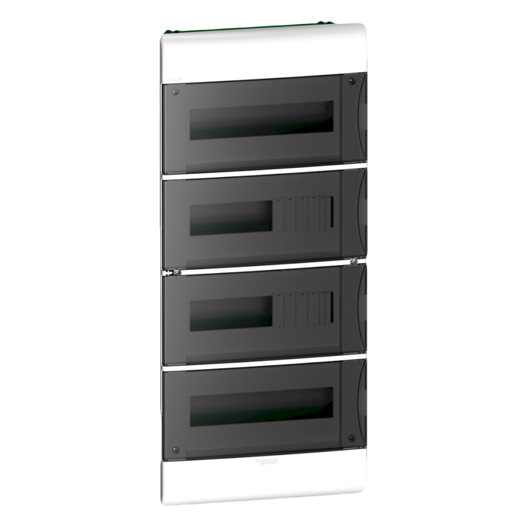 Tablero DIN PVC Embutir 48 Módulos C/Puerta Fume Interior IP40 Blanco Schneider Electric
