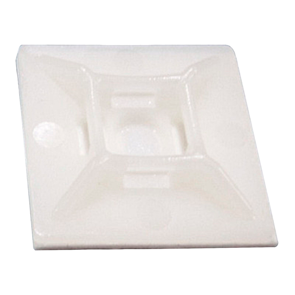 [29504] Plaqueta Autoadhesiva Blanca 28x28mm Precintos Roda