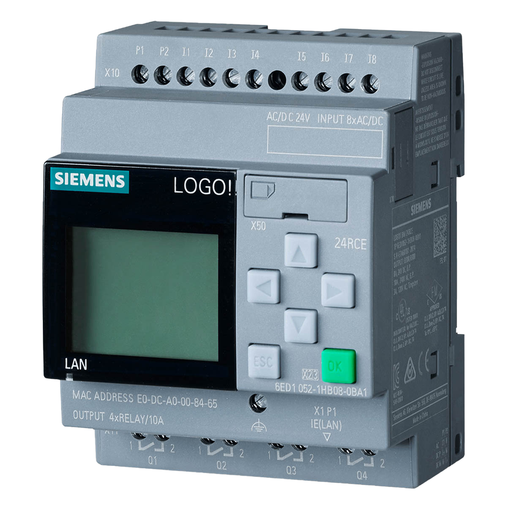 [31308] Logo! 8.3 24RCE 8ED + 4SR ETH S7/MB TCP C/Display Siemens