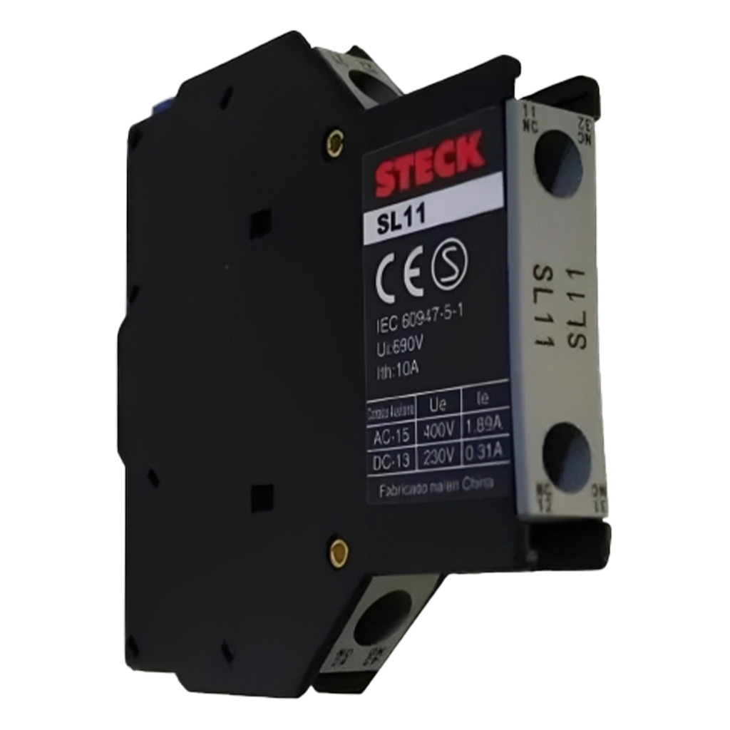 [31781] Contacto Auxiliar Lateral SL11 SK1/SD2 1NA+1NC 2P Steck Electric