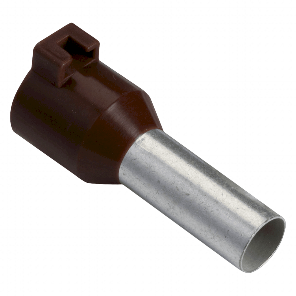 [3532] Puntera Tubular P/Lengueta 10mm2 12mm x1u Negra Schneider Electric