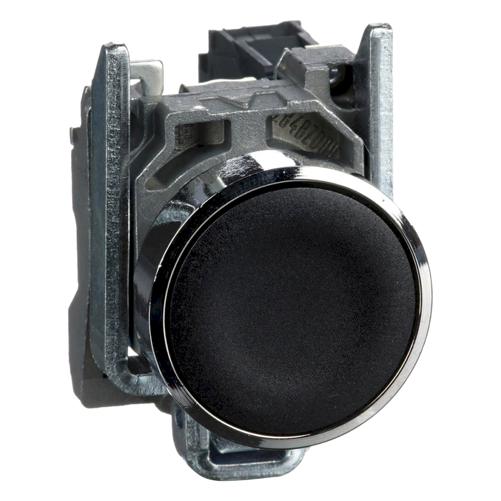 [9081] Pulsador XB4 Rasante Metálico Negro 1NA Schneider Electric
