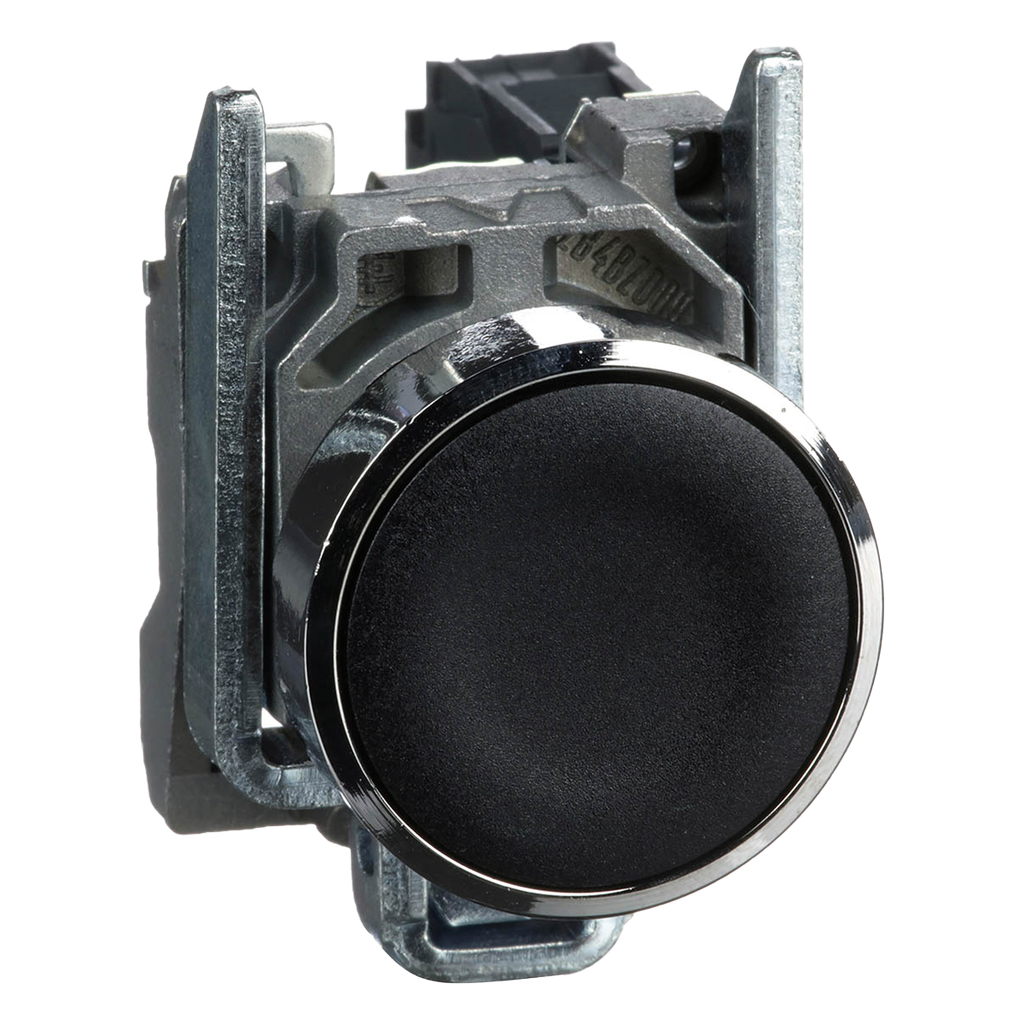 [9081] Pulsador XB4 Rasante Metálico Negro 1NA Schneider Electric