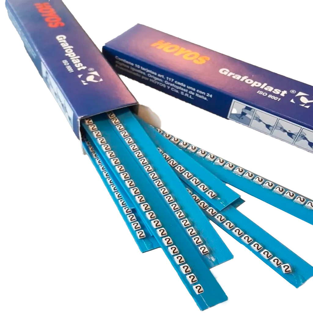 [15002] Tarjeta de Identificadores P/Tubito Blanco Número 2 Hoyos