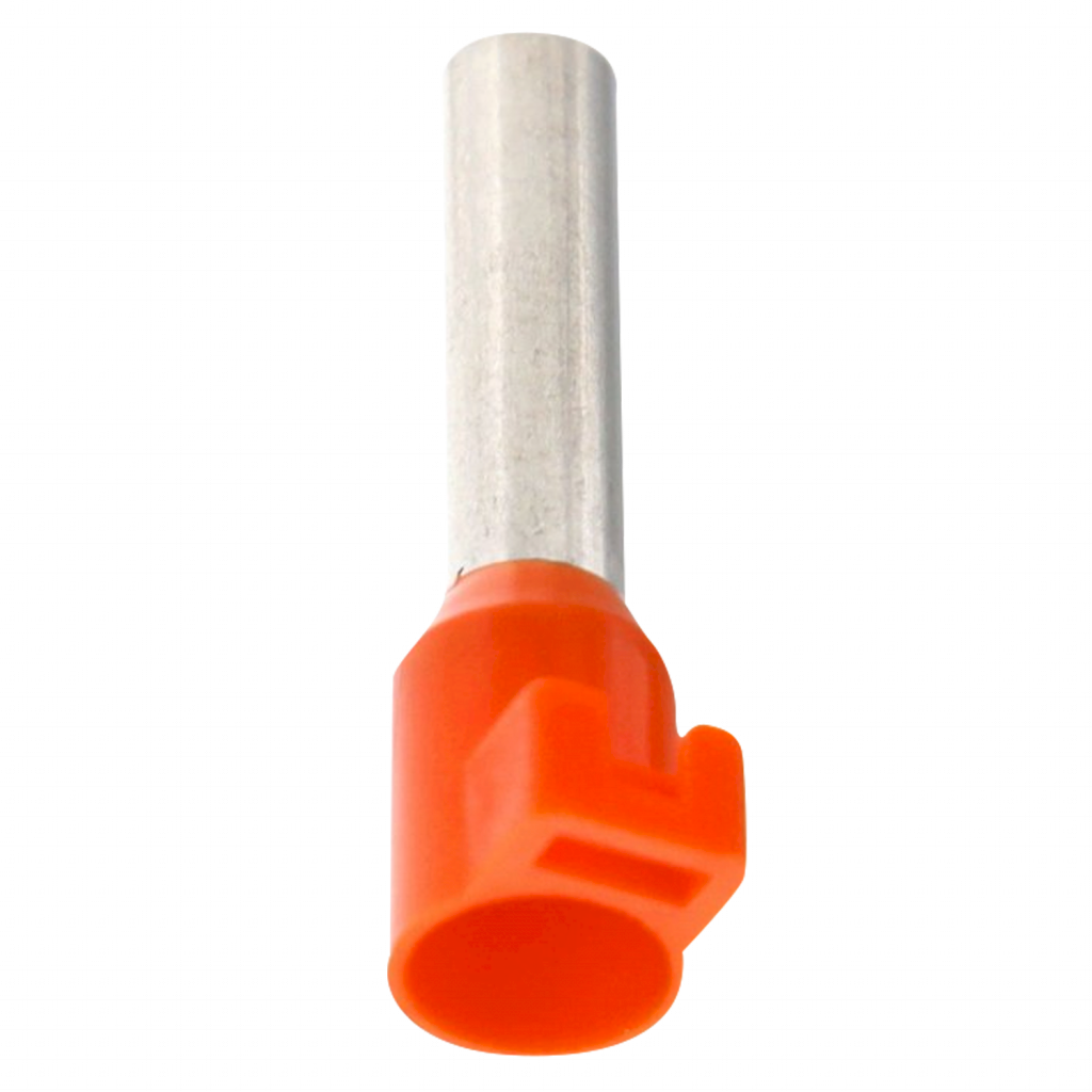 Puntera Tubular P/Lengueta 4mm2 10mm x100u Naranjas Schneider Electric