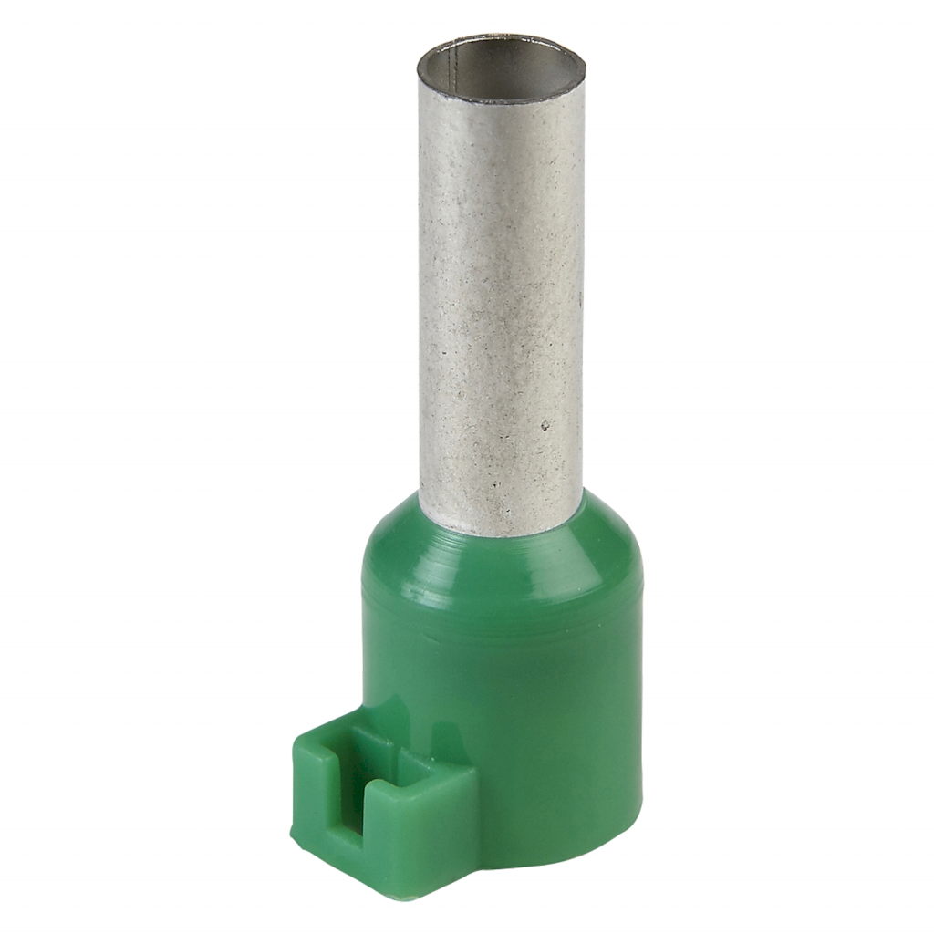 Puntera Tubular P/Lengueta 6mm2 20mm x100u Verdes Schneider Electric