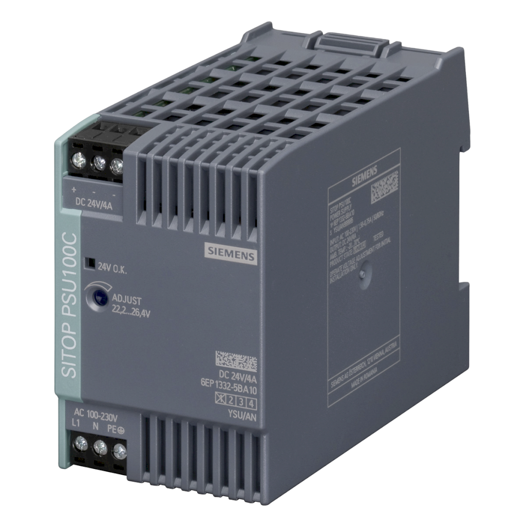 Fuente Monofásica PSU100C E: 220V S: 24VCC 4A Siemens