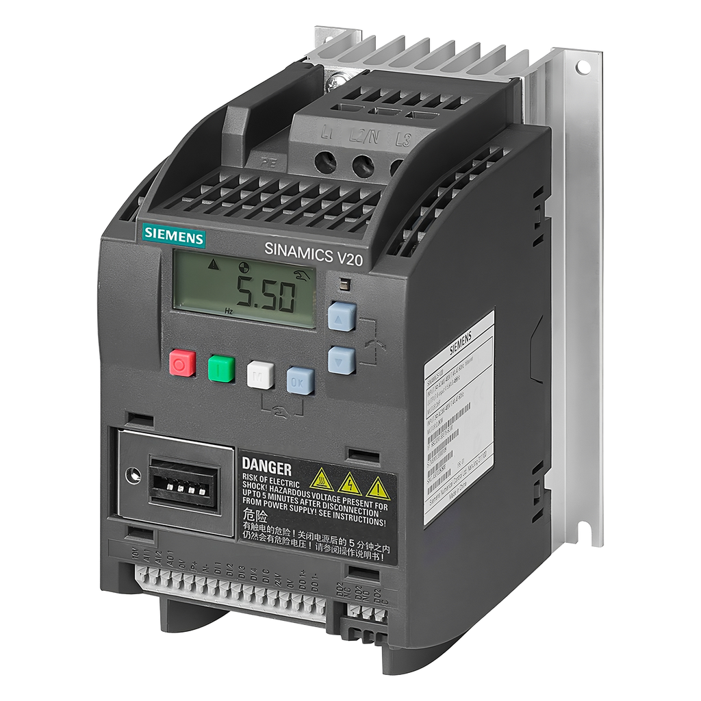 [20180] Variador V20 380VCA LO: 1,5kW/2HP HO: 1,5kW/2HP S/Filtro MB RTU Siemens