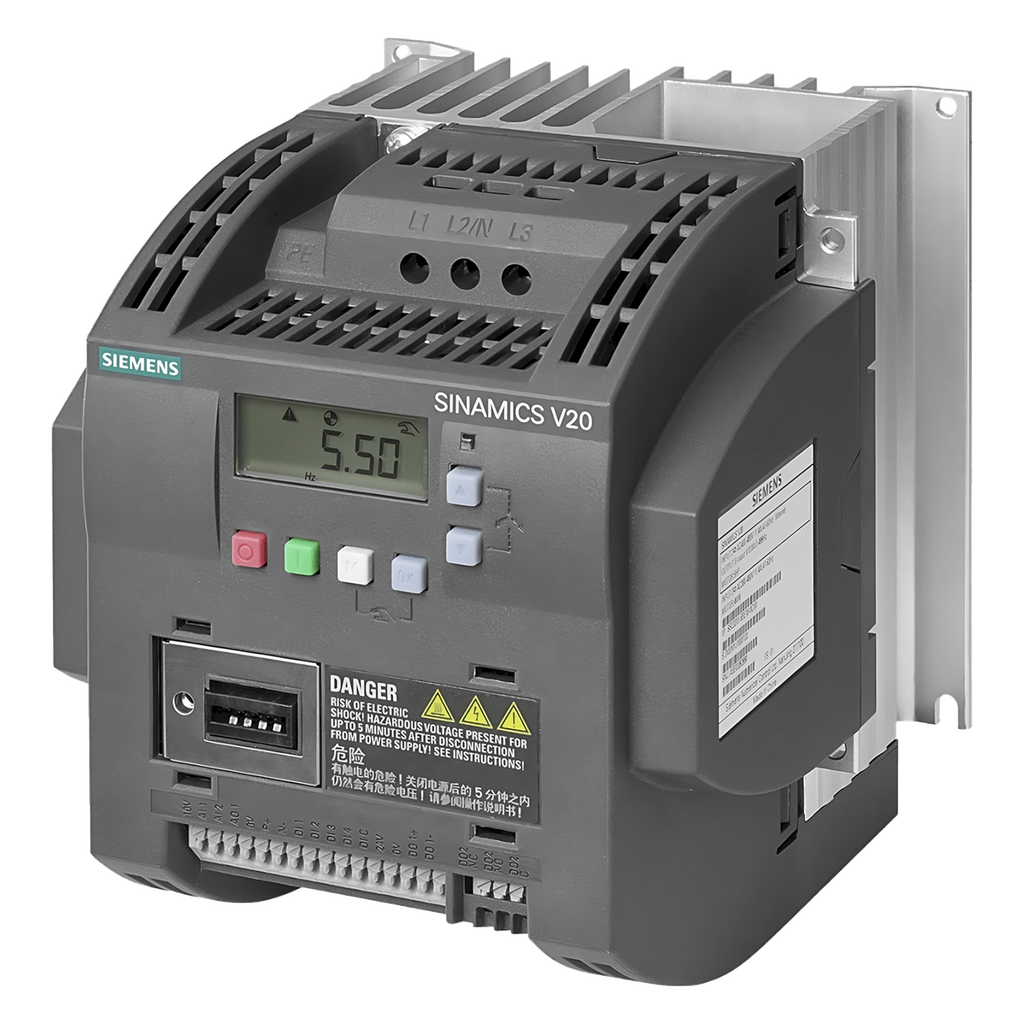 [20184] Variador V20 380VCA LO: 5,5kW/7,5HP HO: 5,5kW/7,5HP S/Filtro MB RTU Siemens