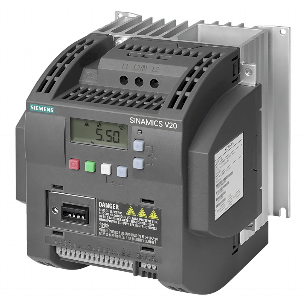 [20184] Variador V20 380VCA LO: 5,5kW/7,5HP HO: 5,5kW/7,5HP S/Filtro MB RTU Siemens